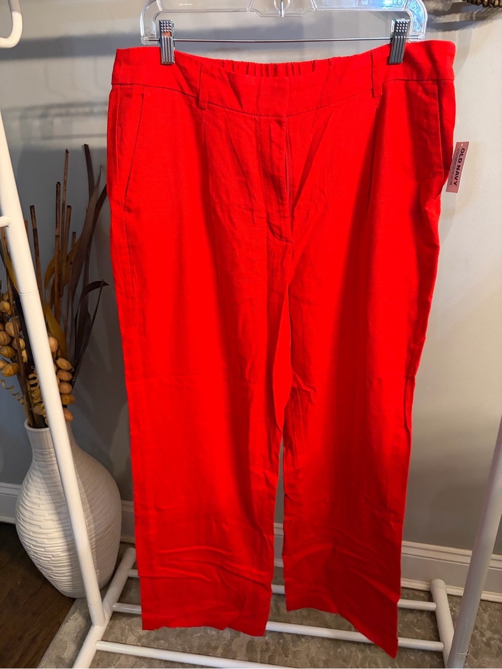 NWT ✨ Old Navy Red Wide-Leg Women’s Taylor Pants size large